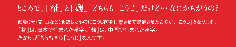 糀と麹の違いって？