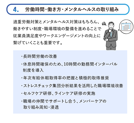 労働時間・働き方・メンタルヘルスの取り組み
